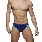 economico Costumi da bagno &amp; Pantaloni da surf-Per uomo Standard Costume da bagno Costume da Bagno Slip mare Patchwork Coulisse Asciugatura Rapida Elastico Traspirante Senza Maniche Pantaloni Surf Sport Acquatici Nuoto Estate