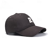 baratos Boné de beisebol masculino-Masculino Boné de beisebol Azul Claro Preto Misto de Algodão Bordado Monograma Chique &amp; Moderno Casual Diário Casual / esportivo Casual Diário Ao ar livre Tecido Frases e Citações Proteção Solar