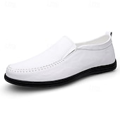 お買い得  スリッポンカジュアルシューズ-メンズのフェイクレザースリッポンローファー。スタイリッシュで快適なカジュアルウェア。