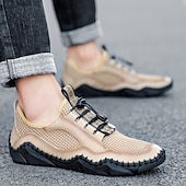 Χαμηλού Κόστους Καθημερινά Sneakers-Ανδρικά παπούτσια πεζοπορίας από τεχνητό δέρμα, αναπνεύσιμο σχέδιο για ενεργό τρόπο ζωής, ιδανικά για υπαίθριες περιπέτειες
