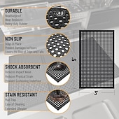 cheap Rugs &amp; Mats &amp; Carpets-Heavy Duty Rubber Floor Mat – Non-Slip, Waterproof, Easy to Clean – Anti-Fatigue Mat for Commercial Kitchens, Restaurants, Workshops – Oil Resistant, Hose Washable