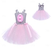 abordables Disfraz de Animal-Tutu Túnica Animal Conejo conejo de Pascua Vestidos Gracioso Niños Chica Víspera de Todos los Santos Carnaval Semana Santa Carnaval Fiesta Disfrazarse