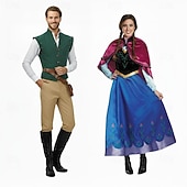  Reina de las nieves Escarchado Princesas Cuento de Hadas Traje de cosplay Accesorios Personaje clásico de cuento Fiesta Cosplay for Hombre Adultos Navidad Carnaval Mascarada Sinfonía de historias