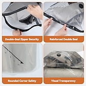 abordables stockage de bagages et de voyage-Ensemble de sacs de rangement sous vide sans fil avec pompe électrique rechargeable, sacs de compression gain de place pour vêtements, bagages et valises. &amp;stockage à domicile