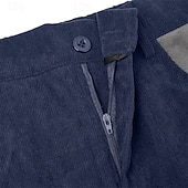 economico Pantaloni cargo-Per uomo Pantaloni Cargo Pantaloni Pantaloni in velluto a coste Pantaloni casual Tasca Elastico in vita Multi-tasche Semplice Comodità Morbido Lunghezza intera All'aperto Quotidiano Uscire Vacanza