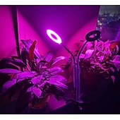 baratos Luz LED Ambiente-Luminária de LED para cultivo de plantas com 1/2/3/4 LEDs, espectro completo, 48 LEDs, temporizador, brilho ajustável, alimentação USB 5V, ideal para plantas de interior, hidroponia, hortaliças,