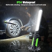 ieftine Lanterne-Lampă de lucru pentru mecanic, LED 2400lm, reîncărcabilă 4400mah, magnetică, lanternă de lucru sub capotă cu cârlige pentru reparații/inspecții/garaj/atelier/urgență auto