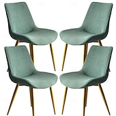  Funda elástica para silla de comedor, 4 unidades, suave, gruesa y lavable.