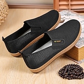 voordelige Slip-On Casual Schoenen-Casual instapschoenen voor heren, lichtgewicht en ademend, perfect voor zomervakanties en stranduitjes.