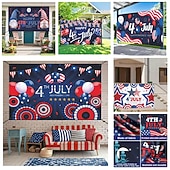 billige USA 250.-uavhengighetsdagen banner bakgrunn stoff festival utstillingsvindu veggdekorasjon hengende stoff flagg