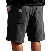 abordables Shorts décontractés-Homme Gauffré Shorts d'été Shorts de plage Cordon de serrage Taille Élastique Jambe Droite Uni Confort Doux Longueur Genou Quotidien Plage Mode Chic &amp; Moderne bleu marine Non Elastique