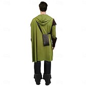 voordelige Outfits-Set Retro vintage Middeleeuws Renaissance Kaap Broeken Outfits met accessoires Elf Ranger Kostuum Voor heren Halloween Carnaval Maskerade Renaissance beurs LARP Volwassenen Ves Hemd Broeken Lente