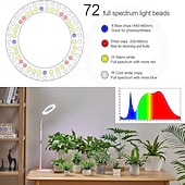 billige Plantevekstlamper-6-tommers LED-plantelys, dimbart supplementlys for innendørs bruk, justerbar høyde og teleskopisk, for saftig og grønn plantevekst, gulvlampe, vekstlampe