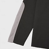 cheap Waffle Knit Tee-Men's Waffle T-shirt T Shirt Waffle Henley Shirt Long Sleeve Hooded Lace Up Neck Fall Solid Color Textured Traditional / Vintage Drawstring Casual Home Outdoor Light Blue Wine Black Top Tee for Men