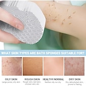 cheap Bathing &amp; Personal Care-5pcs Magic Exfoliating Body Scrubber,3D Super Soft Exfoliating Bath Sponge, Removes Dead Skin and Impurities from Body-Skin Friendly and Reusable for Adults Children