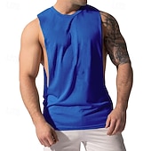 economico Canotte da palestra-Per uomo Canotta Maglietta smanicata Canottiera Maglietta senza maniche Senza Maniche Girocollo Estate Stampa Moda Designer Essenziale Classico Vacanza Streetwear Uscire Bianco Maglietta Top per Uomo