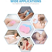 cheap Bathing &amp; Personal Care-5pcs Magic Exfoliating Body Scrubber,3D Super Soft Exfoliating Bath Sponge, Removes Dead Skin and Impurities from Body-Skin Friendly and Reusable for Adults Children