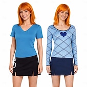 billige Kvinners kostymer-Haveventyrer Stråhattpirat Navigator Fancy kostyme Anime Cosplay Y2K for Dame Voksne Halloween Karneval Fest Ytelse Fritid / hverdag