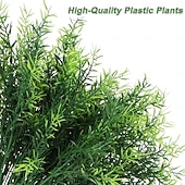 levne Umělé rostliny a zeleň-10 svazků umělých rostlin s listy rozmarýnu, stolní dekorace s umělou zeleň, umělá rostlina do obývacího pokoje, televizní konzole, dekorace do vinné skříňky