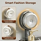 お買い得  収納ラック-ドリル不要の浴室用吸盤収納ボックス、2026アップグレード取り外し可能な浴室用吊り下げ式吸盤収納ボックス、家庭用波形吸盤収納ホルダー、浴室用シャワーキャディ