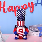  250 vuotta itsenäisyyspäivän raidallinen pentagrammi Rudolf kääpiö kasvoton nukke koriste