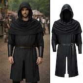 preiswerte Outfits-Mittelalterlich Renaissance Ausgefallene Kostüme Armschützer Tunika Krieger Wikinger Kostüm Herren Halloween Karneval Leistung LARP Renaissance-Messe Erwachsene Kostüm
