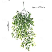 رخيصةأون نباتات صناعية وخضرة-أربع حزم من النباتات الاصطناعية المعلقة، تشمل نباتات الخيزران، وأوراق الكينا، ونباتات اللبلاب، ونباتات اللبلاب الاصطناعية، وديكورات الغرف، وديكورات الحدائق المنزلية، وحفلات الزفاف، والديكورات الداخلية