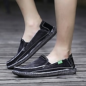 tanie Buty casual slip-on-męskie niebieskie, dżinsowe, wsuwane mokasyny, ręcznie szyte, codzienne buty na codzienne dojazdy do pracy, weekendowe wypady i spacery po plaży