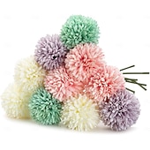 cheap Artificial Flower-10 Bundles Artificial Hydrangea Flowers Realistic Fake Hydrangea Silk Flowers with Stems Faux Hydrangea Flowers Heads for Office Home Party Wedding Centerpiece DIY Floral Decor