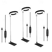 economico Lampade per coltivazione indoor-Lampada telescopica a LED per la crescita delle piante, anello d'angelo a spettro completo, rosso &amp;luce blu per piante grasse e fiori, dimmerabile, timer, luce integrativa per piante da interno,