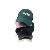 abordables Casquette de baseball pour homme-Homme Casquette de baseball Noir Rose Claire Coton Broderie Lettre Actif Mode Exagéré Occasionnel Quotidien Extérieur Couleur Unie Lettre Protection solaire Protection Solaire UV Écran solaire