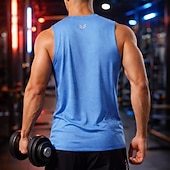 Недорогие Футболки и майки для бега-Муж. Однотонный Тренировочная майка Майка для бега Спортивный топ Лето Без рукавов Быстровысыхающий Влагоотводящие Дышащий Тренировка в тренажерном зале Прогулки Бег Темно-серый Черный Белый