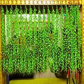 levne Umělé rostliny a zeleň-20 ks umělých vrbových listů, imitace vinné révy, závěsné rostliny, girlanda z umělých plastových listů na zeď, strop, balkon, vnitřní a venkovní dekoraci