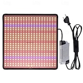זול נורות גידול צמחים-לוח קוונטי led ספקטרום מלא לגידול צמחים לחממה &amp;סוקולנטים, פריחה בתוך הבית &amp;הידרופוני, תקע האיחוד האירופי/ארה"ב/בריטניה/אוסטרליה, בהירות מתכווננת, יעיל באנרגיה