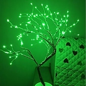 preiswerte Dekorative Lichter-Tischleuchte mit 108 LEDs in Bonsai-Baumform zum Selbermachen, batterie-/USB-betrieben, ästhetische Lampe für Wohnzimmer, Schlafzimmer, Weihnachtsgeschenk, Dekoration für Zuhause