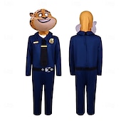  Fiaba Detective degli animali Fantasia animale Poliziotto / Poliziotta Abiti Costume per festa a tema Cosplay for Unisex Bambini Adulti Carnevale Giornata universale dell'infanzia All'aperto