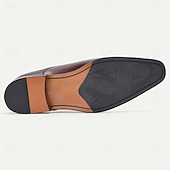 tanie Klasyczne Buty Eleganckie-męskie skórzane buty wizytowe, eleganckie i wypolerowane na wesela i do biura