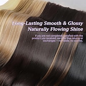 halpa Poninhännät-kiristysnyörillä poninhäntäpidennykset, pitkät suorat poninhännät, luonnollisen pehmeät klipsiponinhännät naisille, synteettiset hiuslisäkkeet, ombre, mustasekoitus, vaaleat