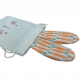 cheap Easter-6pcs Bunny Drawstring Bags, 5.91x7.09inch, Cute Carrot Rabbit Easter Gift Pouches for Party Favors, Candy, Jewelry, Surprise Packaging, Goodie Bags for Wedding, Tailgating, Spring &amp; Summer Events