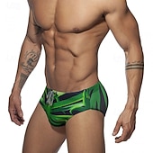 abordables Bañadores &amp; Pantalones de surf-Hombre Estándar Bañador Natación Corto Bañadores Pantalones Calzoncillos de Natación Impreso Correa Secado rápido Eslático Transpirable Sin Mangas Prendas de abajo Surf Deportes acuáticos Natación