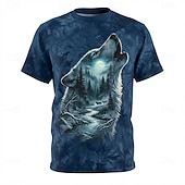 economico Magliette con stampa animale-Maglietta da uomo vintage con grafica 3D, motivo bisonte e bufalo, a maniche corte, marrone, con stampa animalier, abbigliamento s m l xl xxl xxxl