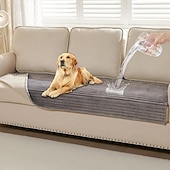 economico Copridivano-Copridivano impermeabile per cani lavabile, copridivano in pelliccia sintetica per animali domestici, copriletto morbido per cani, copridivano antiscivolo per divano a 3 cuscini, divano adatto agli