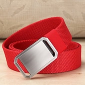 levne Pánské opasky-Pánské Pás Klasika S proužky Úplet Plátno Elegantní Módní Na běžné nošení Proužky Vodní modrá Černá 2 # Ležérní Denní Do pasu