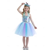 tanie Stroje dla dziewcząt-Syrena Księżniczka Sukienka Tutu Kostium na imprezę tematyczną Film Cosplay for Dla dziewczynek Dla dzieci Karnawał Bal maskowy Urlop Impreza Święto