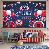 billige USA 250.-uavhengighetsdagen banner bakgrunn stoff festival utstillingsvindu veggdekorasjon hengende stoff flagg