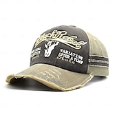 Χαμηλού Κόστους Προμήθειες εκδήλωσης και πάρτι-μαύρο καπέλο φορτηγού Rebel, vintage καπέλο μπέιζμπολ με κεντημένο λογότυπο, ρετρό στυλ δρόμου, ρυθμιζόμενο snapback, mesh back, casual unisex καπέλο μπαμπά