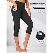 preiswerte Einfarbige Leggings-Damen Leggings Urlaub Mode Streetwear Wadenlang Hohe Taille Einfach Elastischer Bund Bequem Komfort Weich Hohe Elastizität Innen Yoga Dunkelgrau Wein Marinenblau Schwarz Frühling Herbst Lässiger