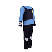 preiswerte Kostüme für Mädchen-Märchen Tierdetektiv Hasenpolizei Outfits Themenparty-Kostüm Film Cosplay for Mädchen Kinder Karneval Kindertag Buchwoche Party