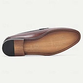 Недорогие Кожаные лоферы премиум-класса-Мужские кожаные лоферы без шнурков премиум-класса, стильный перфорированный дизайн, идеально подходят для повседневной носки и вечерних выходов на курорте.