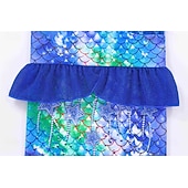  sereia Princesa sereia Vestidos Fantasia de festa temática Fantasias for Para Meninas Crianças Carnaval Baile de Máscaras Festa Feriado